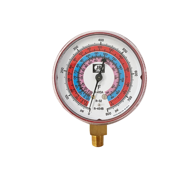 825-COMPOUND GAUGE 1/8NPT (RED HIGH)